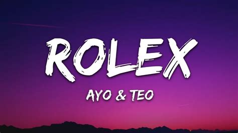 ayo and teo rolex lyrics|i just wanna rollie song.